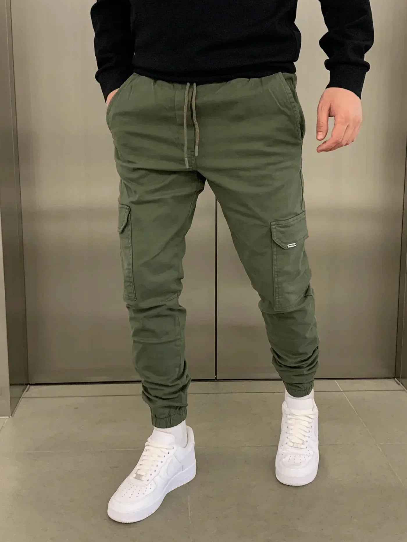 Malthe | Komfortable Cargo Joggers med Elastisk Talje l Vanero