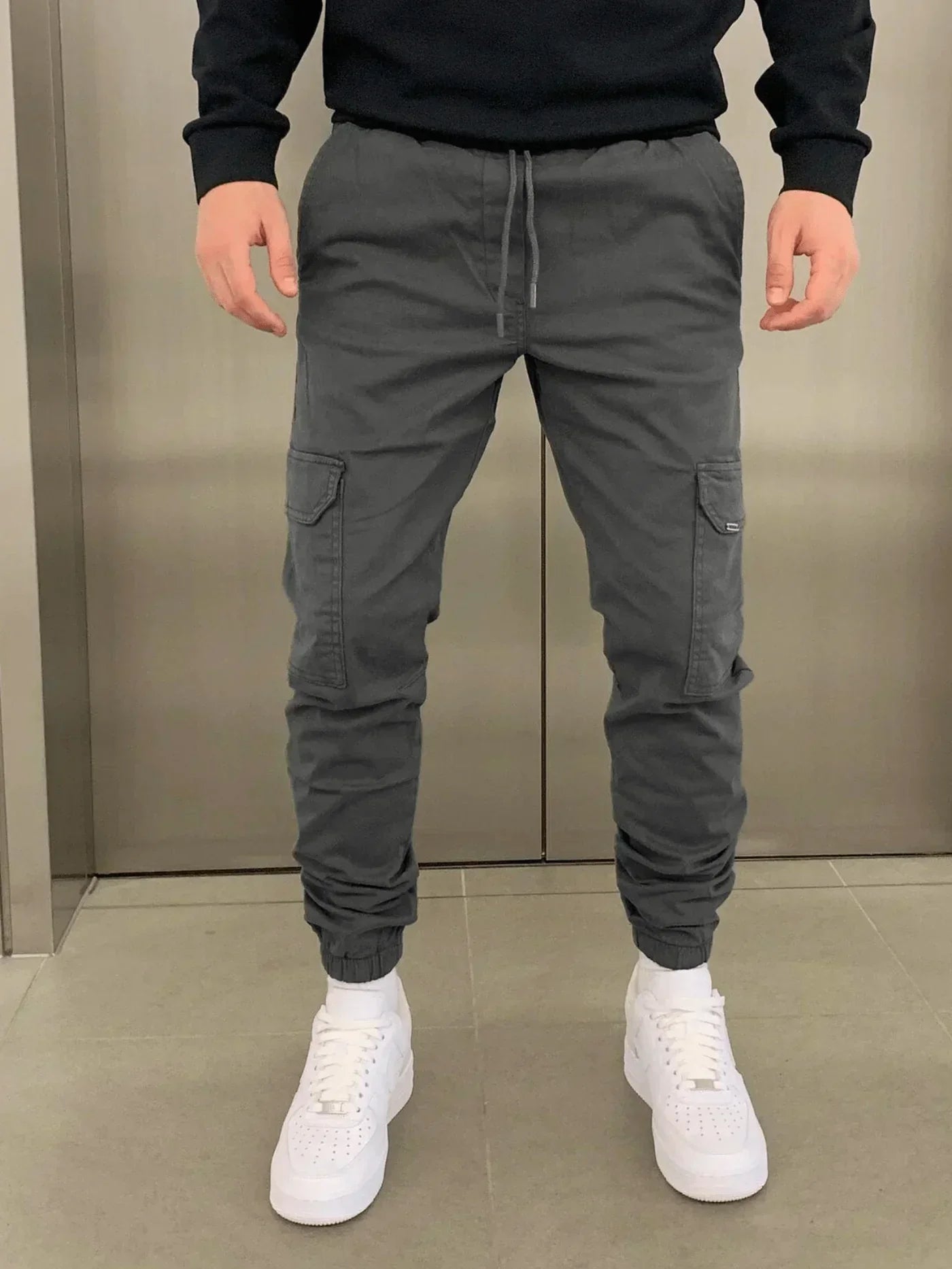 Malthe | Komfortable Cargo Joggers med Elastisk Talje l Vanero