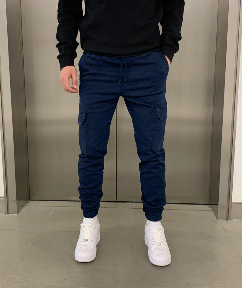 Malthe | Komfortable Cargo Joggers med Elastisk Talje l Vanero
