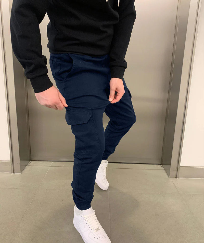 Malthe | Komfortable Cargo Joggers med Elastisk Talje l Vanero