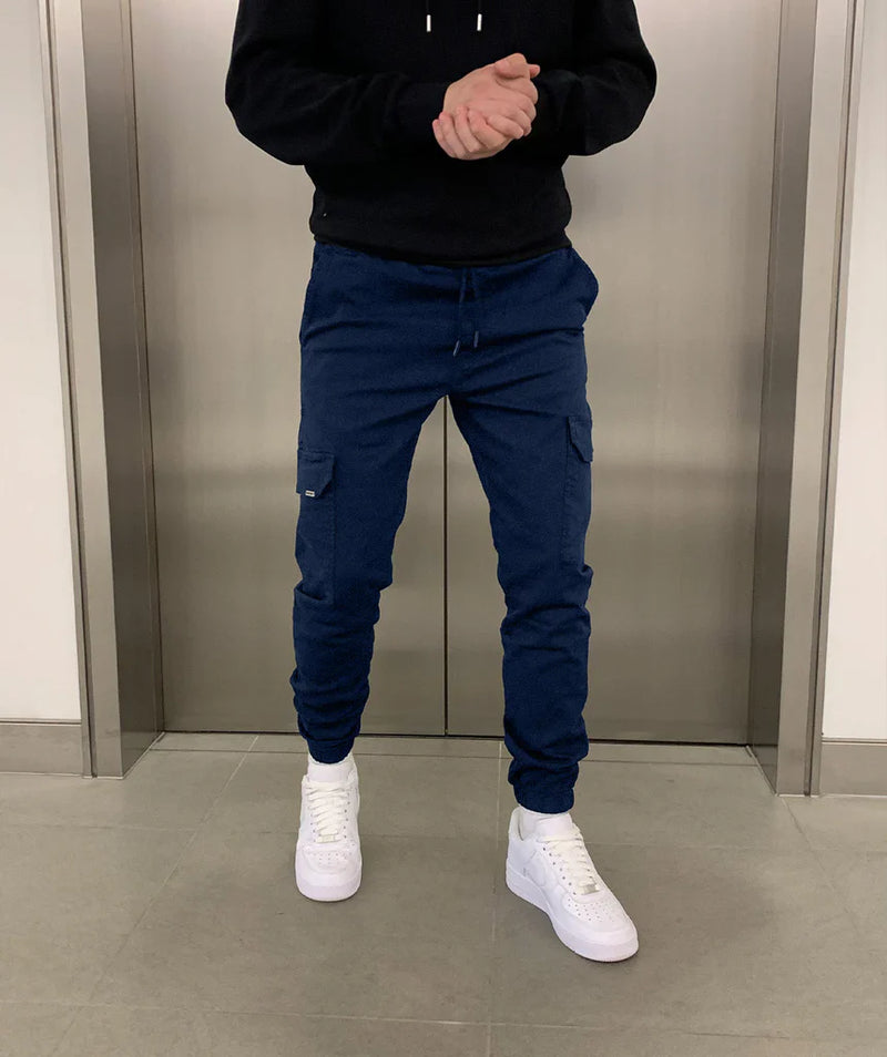 Malthe | Komfortable Cargo Joggers med Elastisk Talje l Vanero