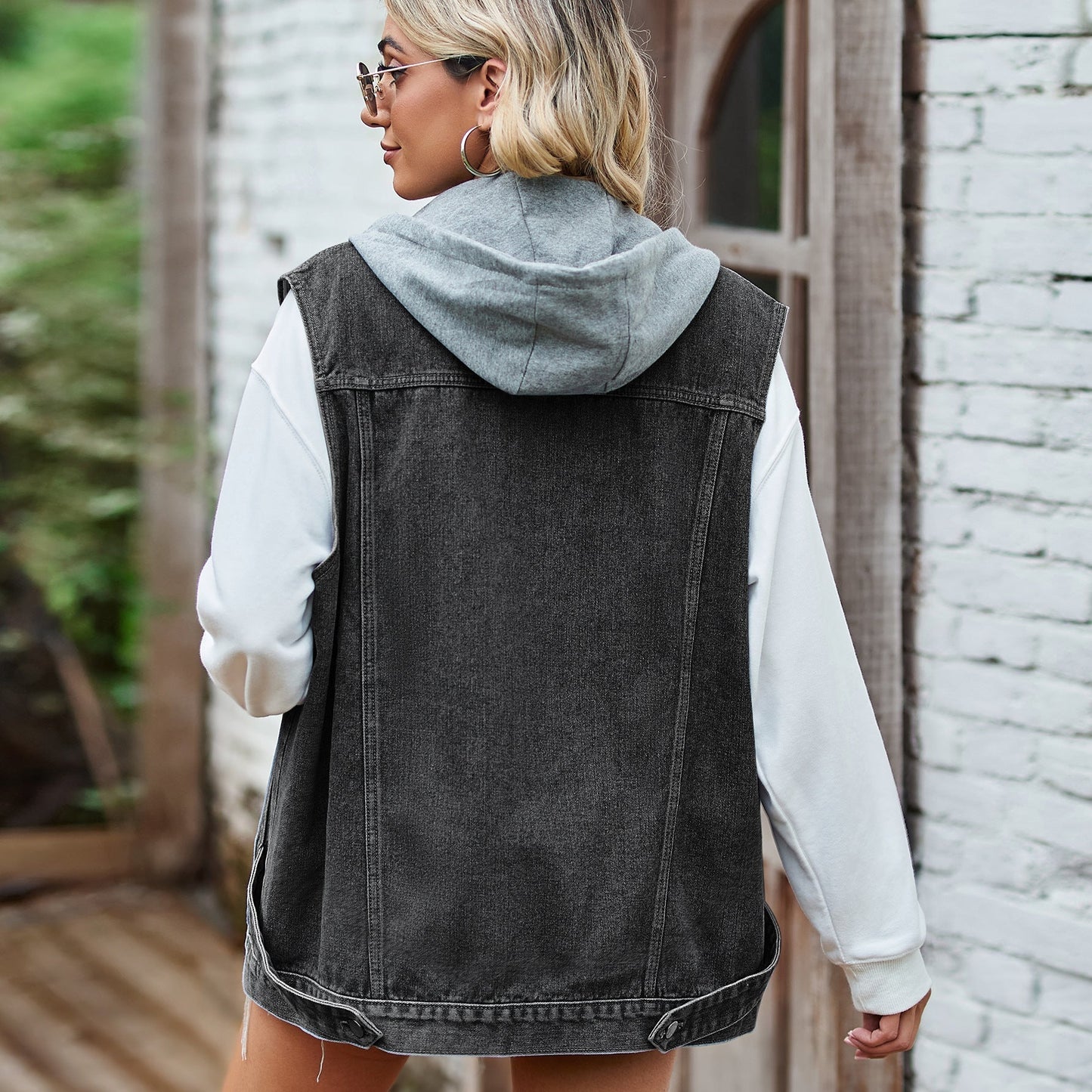 Denim Kvindevest | Bomuld | Afslappet og Trendy
